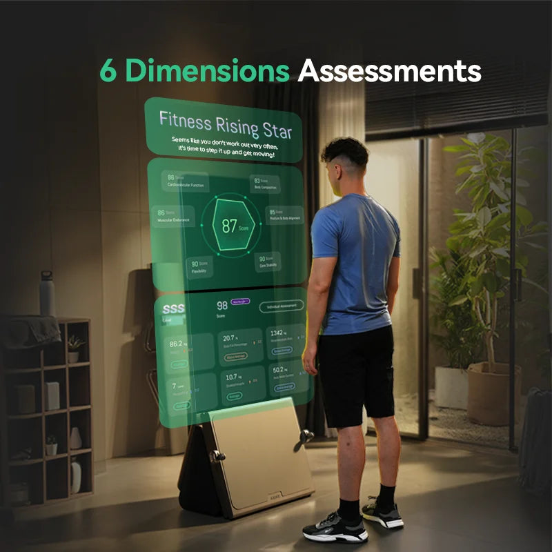 AEKE K1 Professional Indoor Smart Mirror Touchscreen All-in-one Smart Multifunctional Home Gym Training Pilates Ring